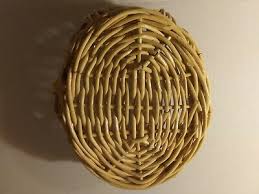 Medium Oval Bamboo Table Basket With 2 Handles 10" x 9" | eBay
