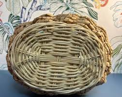 Vintage Woven Basket~ 9.5”x7.5” - Etsy