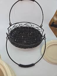 Veranda Bean Pot & Lid w/Metal Holder, by Home & Garden Party | eBay