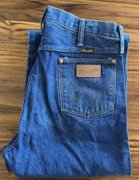 Vintage Wrangler Straight Dark Blue Jeans Adult - Size 34 x ...