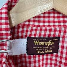 Vintage Wrangler Western Short Sleeve Red Shirt Pearl Snap ...