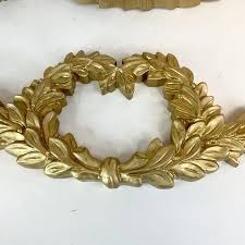 1970s Vintage Neoclassical Hollywood Regency Laurel Leaf ...