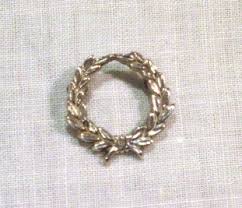 Laurel pin Sterling Silver | Laurel Cavanaugh, goldsmith