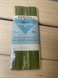 Vintage Stretch Lace Seam Binding 3 Yards Nylon avocado ...