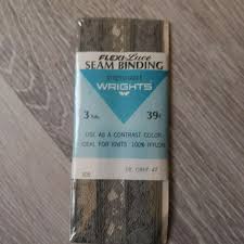 Vintage 1969 Wrights Flexi-Lace Seam Binding Stretchable DK ...