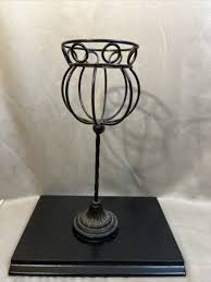 Rare Vintage Metal Candle Holder Stand | eBay