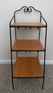 Longaberger Wrought Iron 3-tier Bin Basket Stand Rack 34 ...