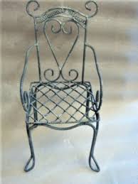 12" Tall METAL CHAIR for Doll or Teddy Bear - Patio or Ice ...