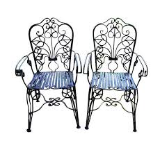 Iron Patio Chair Garden Set Outdoor Sanctuary Rare Art ...