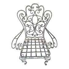 Iron Outdoor Victorian Style Chair | Chairish