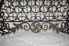 38 Bottle Iron Wine Rack in Verdigris Patina by Maitland ...