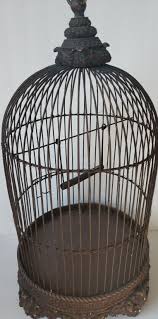 Victorian Bird Cage Antique Metal and Carved Ornate Plaster ...