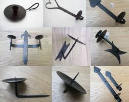 BLACK WAX Wrought Iron Old English Country Cottage Victorian Rustic Vintage Wall Candle Holder Wall Sconce - Etsy