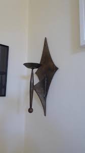 Brutalist Wall Sconce Candle Holder Iron Handmade Brutalism Vintage Object - Etsy India