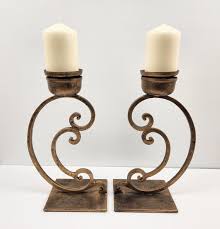 Rare Pair of Antique Brass Candlesticks Candle Holders ...