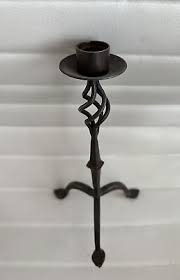 Stunning VTG Gothic Iron Candle Holder 9”h x 4.75”w | eBay