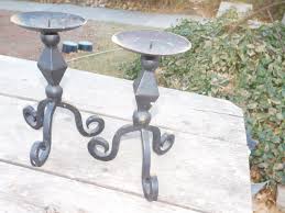 Gothic Heavy Iron Candle Holders - Etsy