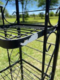 Metal Shelf, Retro Shelf, Vintage Tall Book Shelf, Black ...