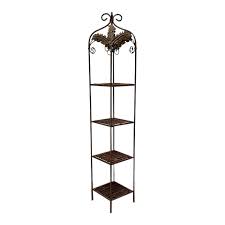 Vintage Garden Wrought Iron Four Tier Open Shelving W ...
