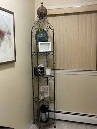 7 Ft Shelving Unit Corner Etagere Plant Shelves Wrought Iron ...