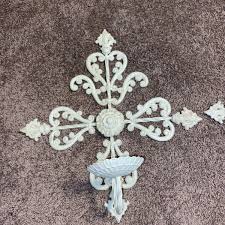 Pair Of Vintage Antiqued Heavy Cast Iron Foldable Candle Stick Wall Sconces set | eBay