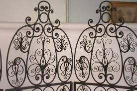 1960s Iron Scrolled Folding Screen For Sale at 1stDibs