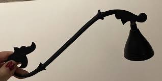 Vintage Black Hand Held Candle Snuffer Extinguisher Wrought ...