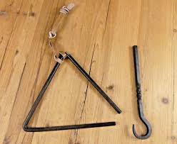 Large Western Dinner Triangle Calling Bell Rustic Decor ...