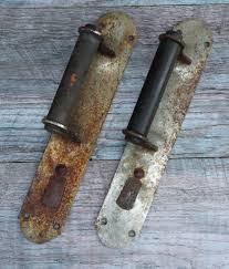 Set of 2 Barn Rusty Door Handle, Antique Door Handle, Door ...