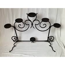 Early 20th Century Large Black Wrought Iron Plant Stand or ...
