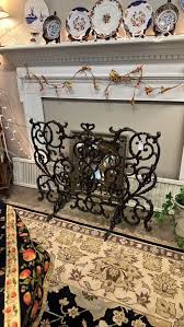 Unique Wrought Iron Fireplace Screen For Sale | Booth 64