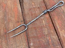 Stainless Steel Fork, BBQ Fork, Grilling Gift, Medieval Fork ...
