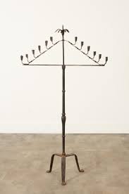 French 19th Century Forged Iron Candelabra at 1stDibs