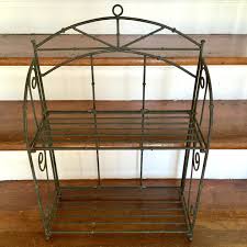 Vintage Faux Bamboo Iron Tabletop Shelf - Folding Display - Etsy
