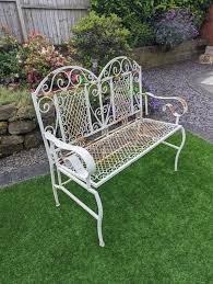 Vintage Decorative Folding Victorian Style Cast Metal Bench - Etsy