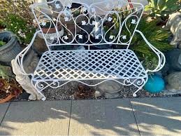 Wrought Iron Bench