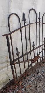 Small Wrought Iron Gate with Cross Hatch 34" x 36 1/2" Tall ...