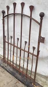 Unique Arched Top Wrought Iron Gate 38 1/4" Wide x 44" Tall ...