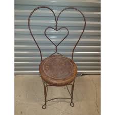 Vintage Wrought Iron Sweetheart Chair | Chairish