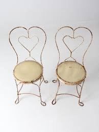 antique ice cream parlor chairs pair – 86 Vintage