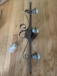 Forte Lighting 5240-03-17 Light 29” Semi-Flush Fixture Bronze No Globes | eBay