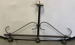 Palatial Silver Distressed Rustic Metal Chandelier By Schonbek