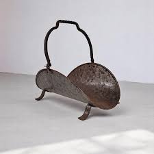 Vintage 19" Hammered Metal Log Holder – Wainfleet Trading Post