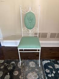 MCM tufted wrought iron chair – Jackson Square