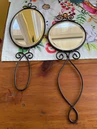 Pottery Barn set of 2 decorative hanging mirrors Retired | eBay