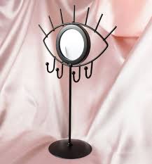 Evil Eye Black Small Metal Jewellery Stand Mirror for ...