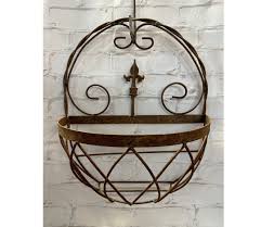 Vintage 2 Bottle Leaf Metal Portable Wine Caddy Holder Rack ...