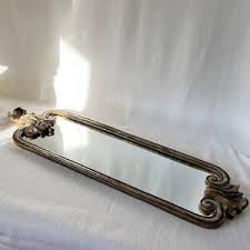 Vintage Long Ornate Silver and Gold Mirror Wall Decoration, Unique Accent, Victorian/art Nouveau Mirror, Gallery Wall, Column Wall Mirror - Etsy Ireland