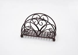 Napkin Holder Metal Brown Country Style - Etsy
