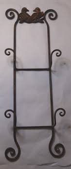 Wrought Iron Wall Plate Racks Set of 2 with Bird design | eBay